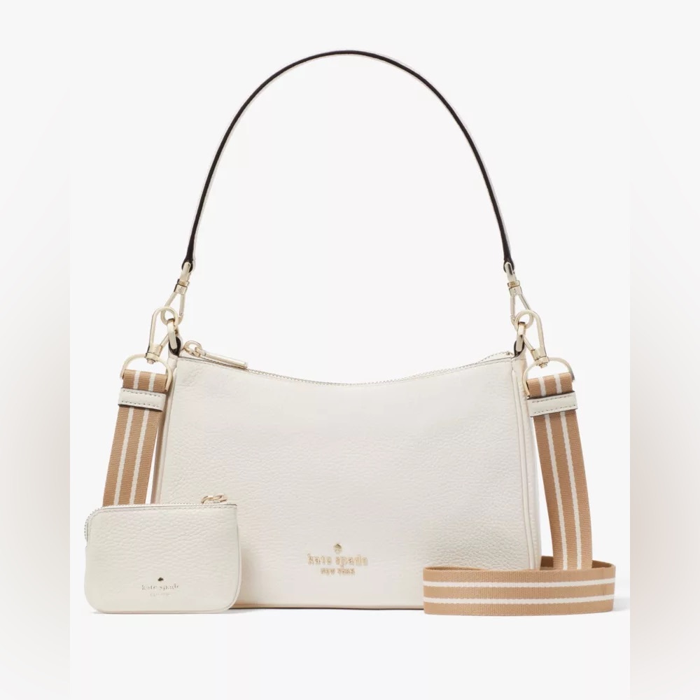 Kate Spade Cream and Tan Crossbody Bag